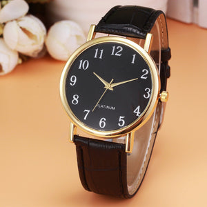 Stylish look watch at cheapest price Genvivia 2017 New Women's Watch Retro Design Leather Band Analog Alloy Quartz Wrist Watch High Quality Gift wristwatch