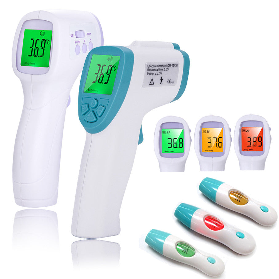 Guucy Infrared Digital Thermometer Body Water Electronic LED Auto Baby Thermometer Adult Forehead Non-contact With LCD Backlight