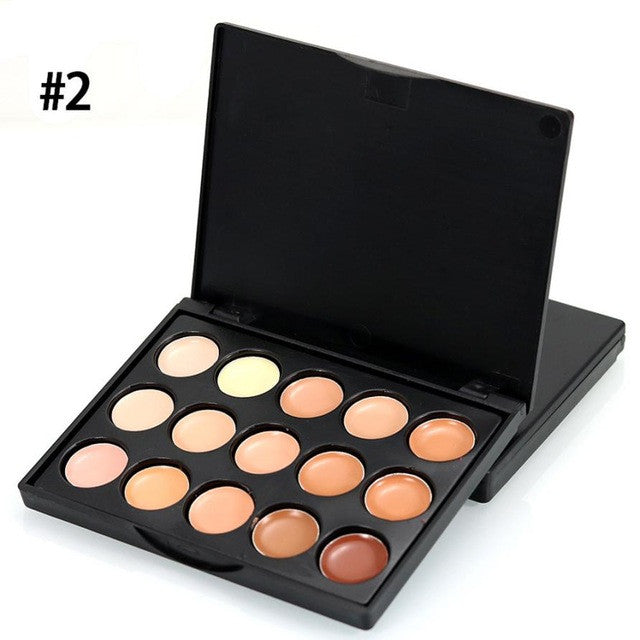 MIni 15 Colors Face Concealer Camouflage Cream Contour Palette AU25 dropship