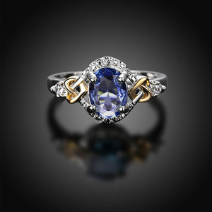 Alloy Engagement Ring with Crystal