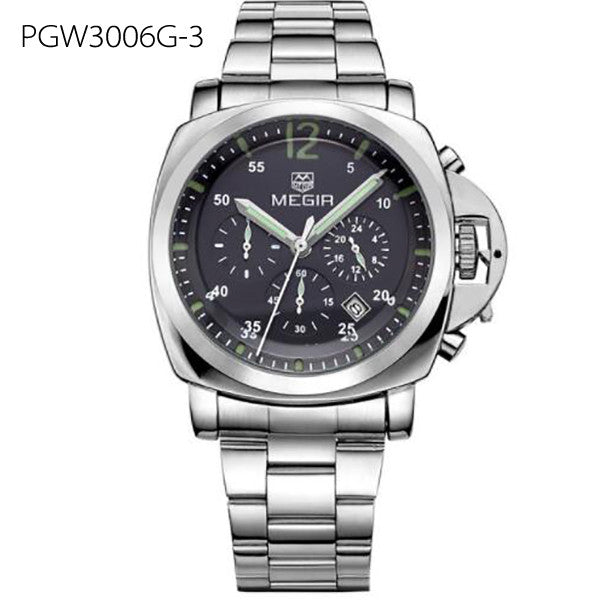 Men Top Brand Luxury Watches Clock Stainless Steel Quartz Wristwatches