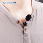 3.5mm Lavalier Microphone Portable Mini Plug Microphone Hands Free Collar Clip Mini Lapel Microphone for Computer Smartphones