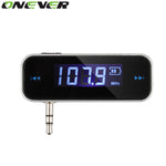 Onever Wireless FM Transmitter 3.5mm In-car Music Audio FM Modulator For iPhone 4 5 6 6S Plus Samsung iPad Car MP3 Transmitter