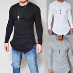 Men Slim Fit O Neck Long Sleeve Muscle Tee T-shirt Casual Tops Blouse