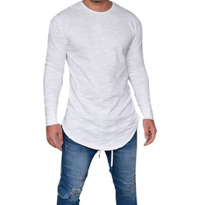 Men Slim Fit O Neck Long Sleeve Muscle Tee T-shirt Casual Tops Blouse