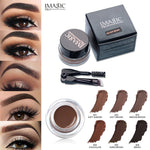 Eyebrow Enhancers Waterproof Long Lasting EyeBrow Gel Cream Makeup + Brush