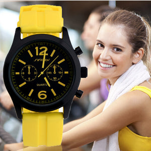 SINOBI fashion sports silicone watch ladies watch