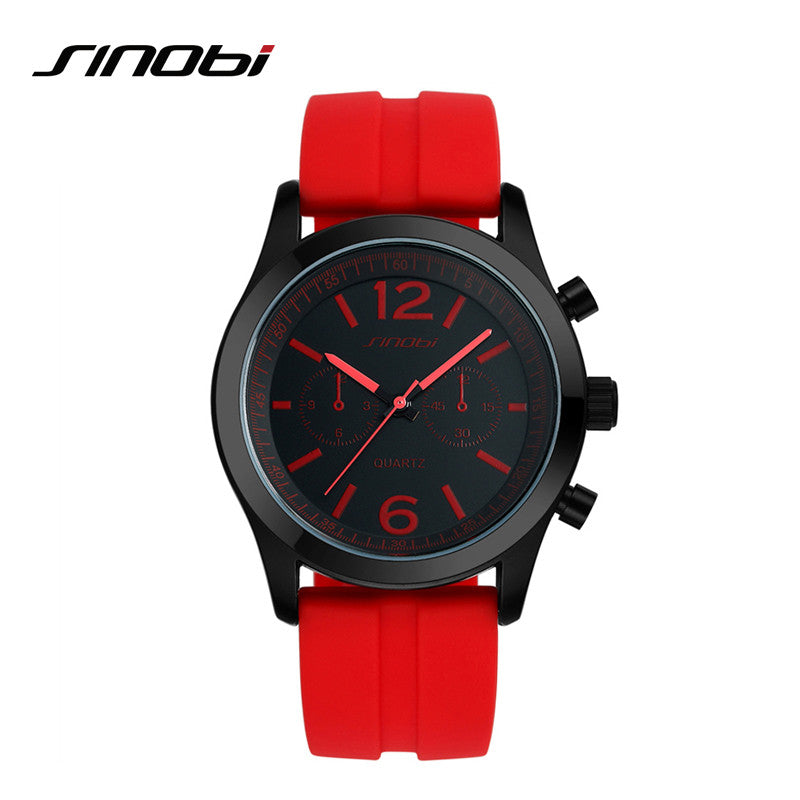 SINOBI fashion sports silicone watch ladies watch