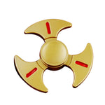 New Style Metal EDC Hand Fidget Tri Finger Spinner Gadgets Focus Tool Desk Toy Spin Widget for ADD ADHD Children Adults Relieve Stress Anxiety