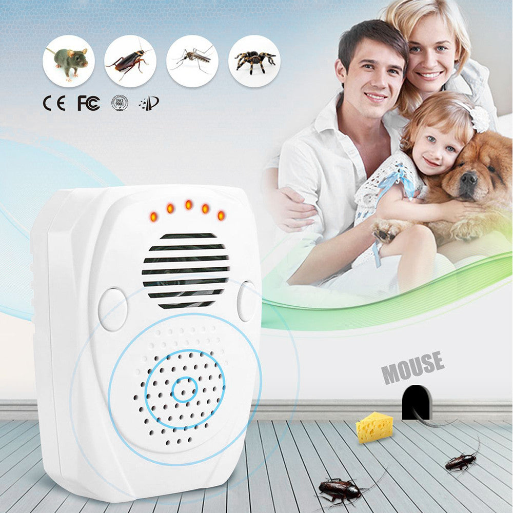 Electronic Pest Repeller Plug In Ultrasonic Mosquito Repellent Non-toxic Pest Reject for Mice Flies Spiders